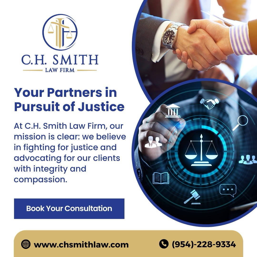 Your Partners in Pursuit of Justice | CH Smith Law Firm