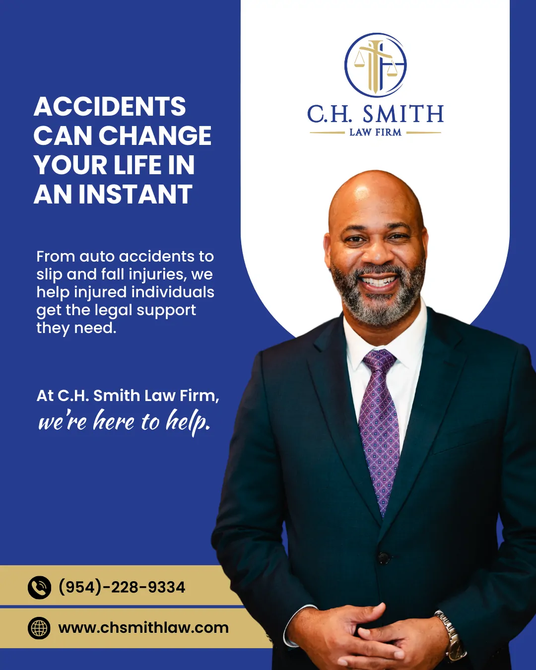 CH Smith Law Firm | Attorney Courtney Smith | Black Personal Injury Lawyer