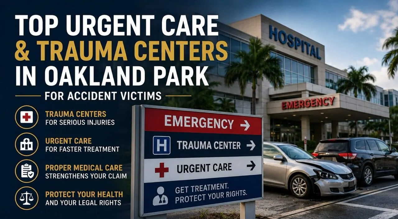 Top Urgent Care and Trauma Centers in Oakland Park for Accident Victims