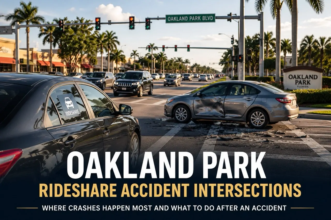 Where Rideshare Crashes Happen Most: Oakland Park Rideshare Accident Intersections