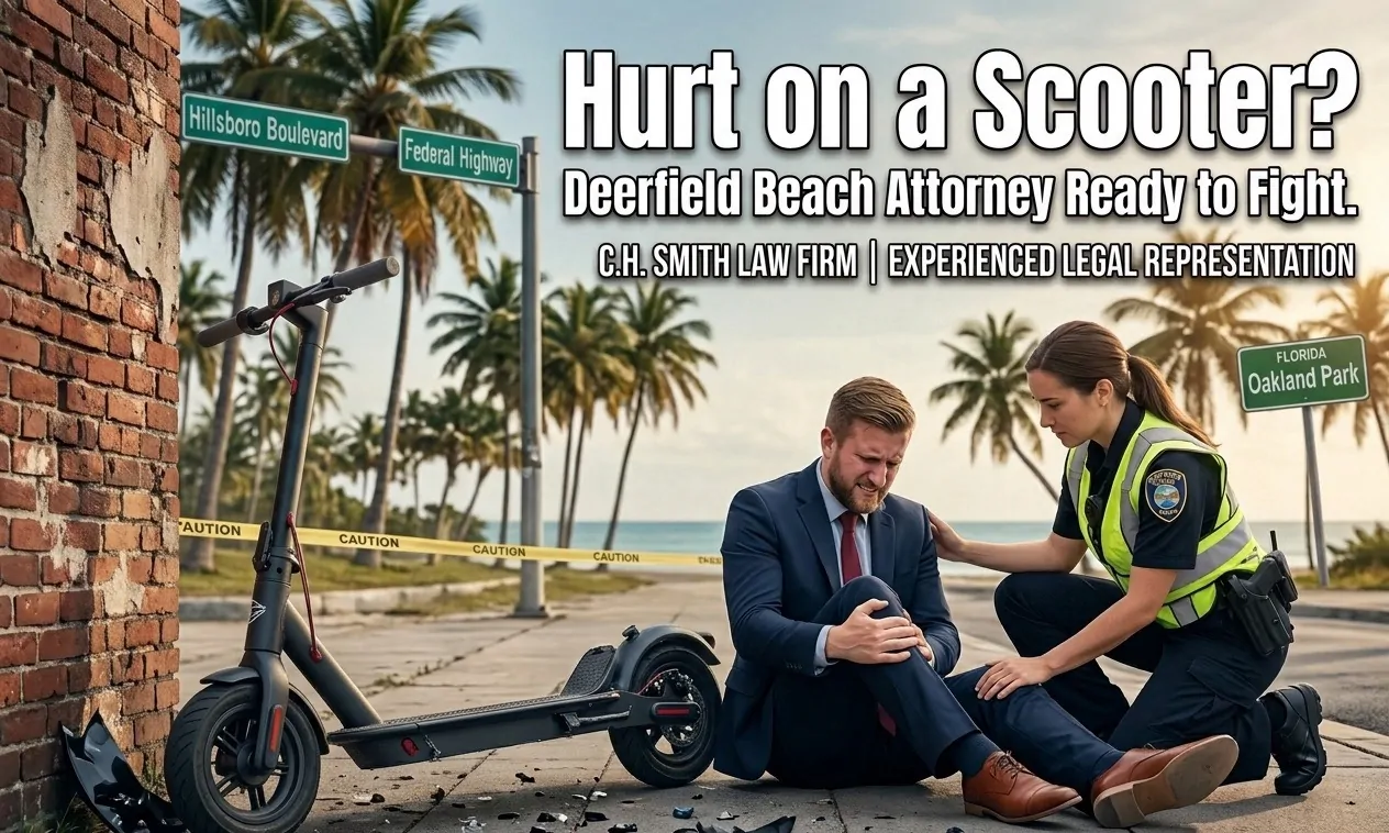 Hurt on a Scooter? A Deerfield Beach Attorney Is Ready to Fight for You